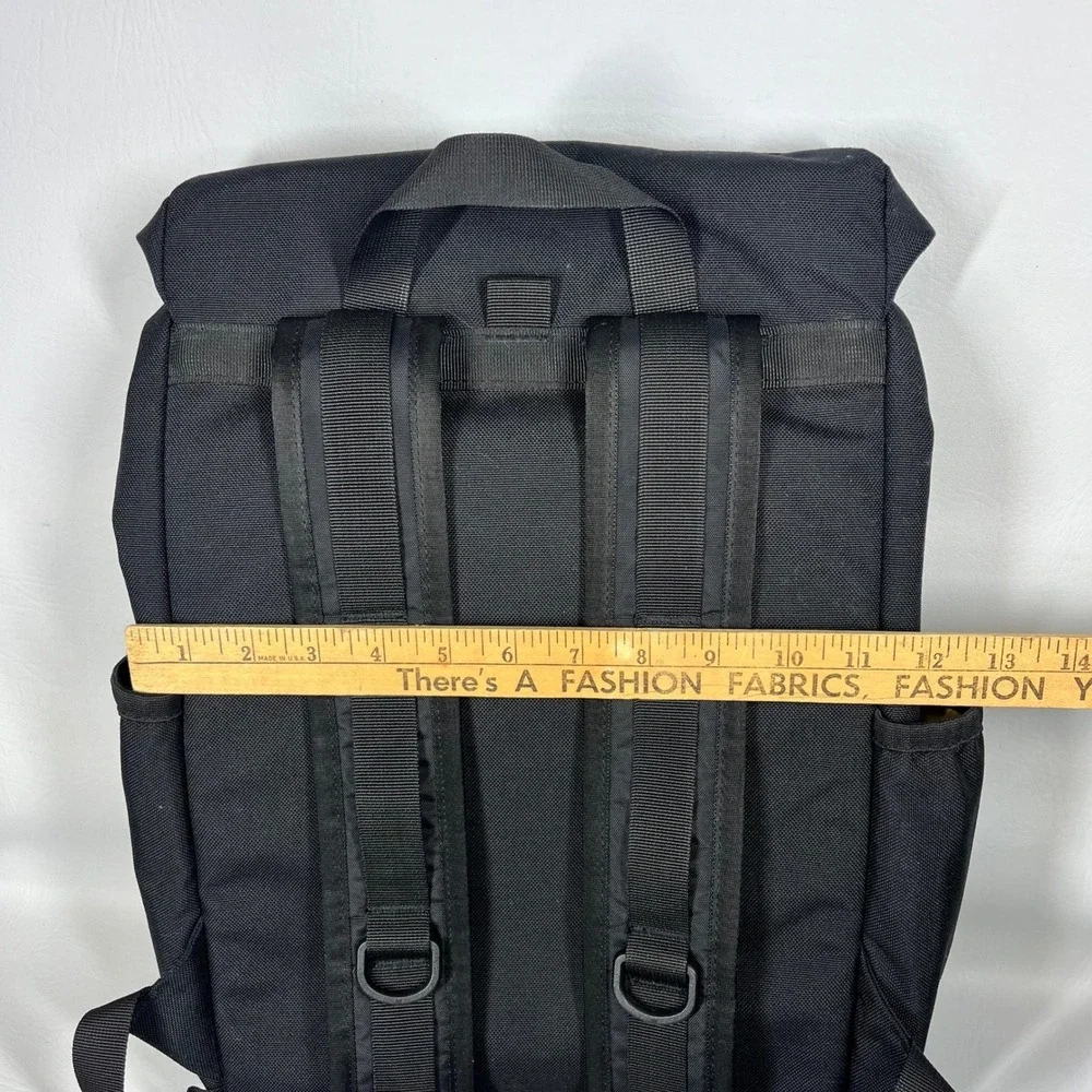 Topo Designs Y-Pack Backpack Black Gong Embroidered‎ Laptop Sleeve Daypack